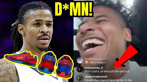 Ja Morant's NIKE SHOES SELL OUT in MINUTES?! NBA Fans FLOOD Jalen Green's IG LIVE with Ja Gun Jabs!