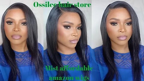 Affordable straight hair wig from Ossilee Hair Amazon