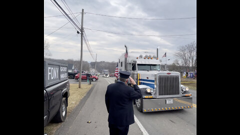 3/6/2022 FDNY Firefighter Thomas May Marine Co 9 Salutes “The People’s Convoy”