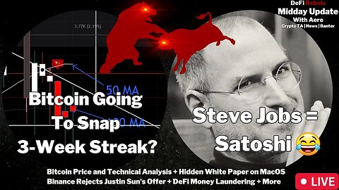 Bitcoin Price and TA + Hidden White Paper on MacOS + CZ Rejects Justin Sun's Offer + DeFi Treasury