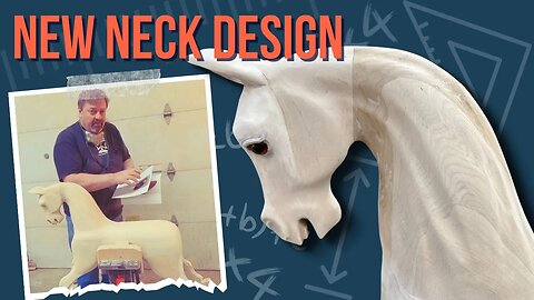 A Dapple Grey Horse Gets a New Neck Design.