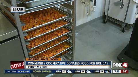 Community Cooperative Soup Kitchen donates food for Thanksgiving