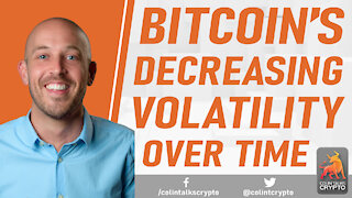 🔵 Bitcoin: Decreasing Volatility Over Time