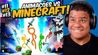 ANIMAÇÕES vs MINECRAFT | EPISODIOS 11 ao 13 | React Anime Pro