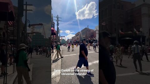 Sync Dancing on the street of #universalorlando #dance #salsa #travel