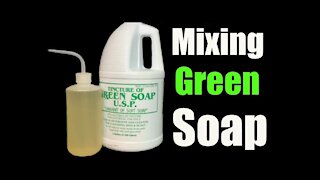 ✅How to MIX GREEN SOAP for Tattooing!! 👍