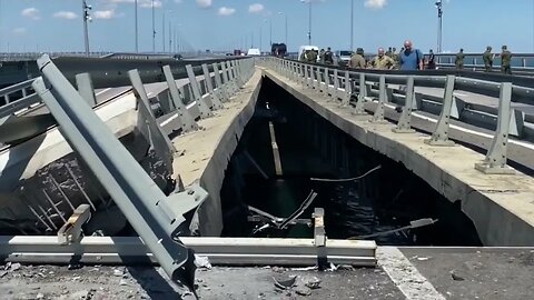 GraphicWar18+🔥Kerch Bridge Hit Again See Aftermath - Glory to Ukraine Armed Forces(ZSU)