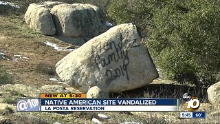 Native American site vandalized in East San Diego County