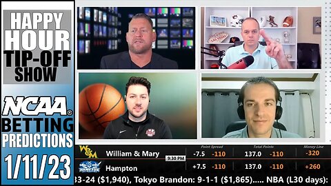 College Basketball Picks, Predictions and Odds | Happy Hour Tip-Off Show for January 11