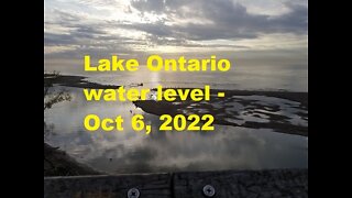 Lake Ontario water level - Oct 6, 2022