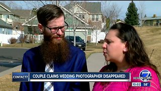 Colorado couple says photographer vanished after wedding, taking their photos with him