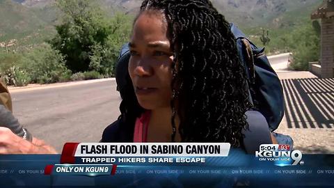 Hikers share how they escaped a flash flood in Sabino Canyon