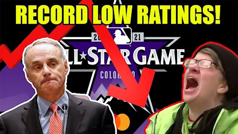 MLB All Star Game BOMBS to RECORD LOW RATINGS after MLB BENT THE KNEE to politics!