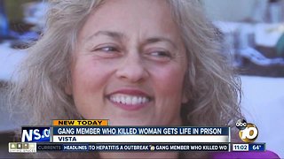 Gang member who killed woman gets life in prison