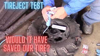 Tireject - extreme tire damage test, rzr 900 polaris