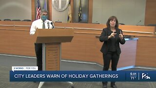 City leaders warn of holiday gatherings