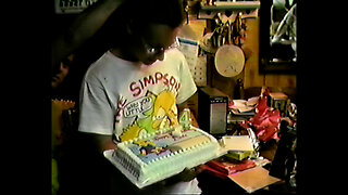 July 1990 - Paul, A 'Simpsons' Fan, Celebrates a Birthday