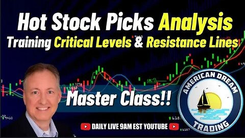 Hot Stock Picks Analysis - Master Class In Critical Levels & Resistance Lines Training