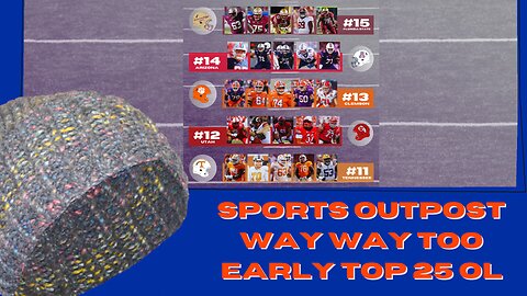 Florida State, Utah | 15-11 Way Too Early Top College Football OLs For 2024-SpOp Top 25(MAR 29TH)