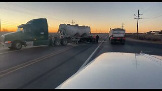 Sandtruck Crash on SH-349 Between Rankin and Midland