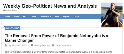 The Removal From Power of Benjamin Netanyahu is a Game Changer