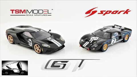 VERSUS - Ford GT Heritage Edition vs Ford GT40 MKII - Spark vs TSM 1/43