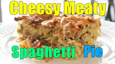 Cheesy Meaty - Spaghetti Pie