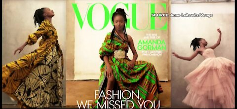 Amanda Gorman featured on cover of Vogue