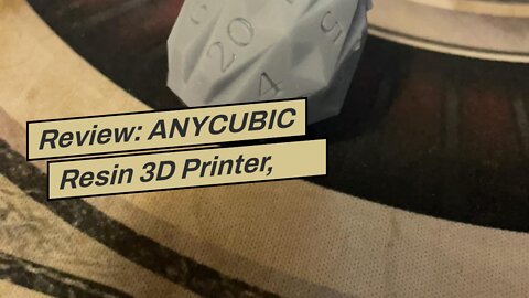 Review: ANYCUBIC Resin 3D Printer, Photon Mono 4K 6.23" Monochrome UV LCD 3D Printer Fast Print...