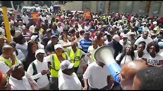SOUTH AFRICA - Cape Town - Western Cape Liqour Traders Organisation march(Video) (g5i)