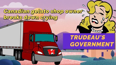 Freedom Convoy 2022 | Gelato shop owner breaks down crying after threats for donating to truckers