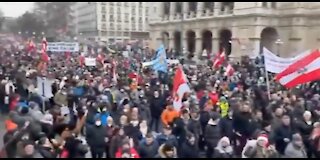 Austrian People Come Out In Force Against Vax Tyranny