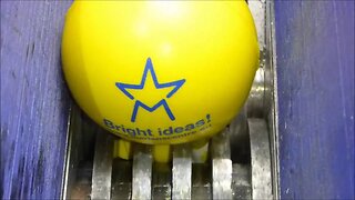 Shredding light bulb shape stress ball.