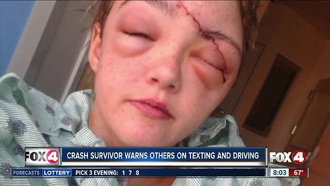 Crash survivor shares her story in hopes it prevents more distracted-driving crashes