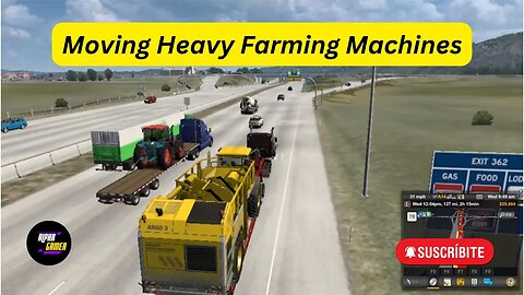 Move Big Farming Machine to the Destination in Pocatello in American Truck Simulator - Full Job