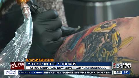 Tattoo shops allowed to move closer to residential areas