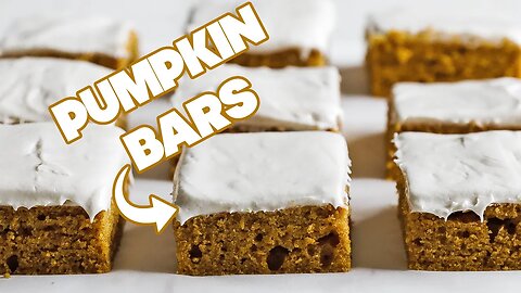 Amazing Homemade Pumpkin Bars Recipe