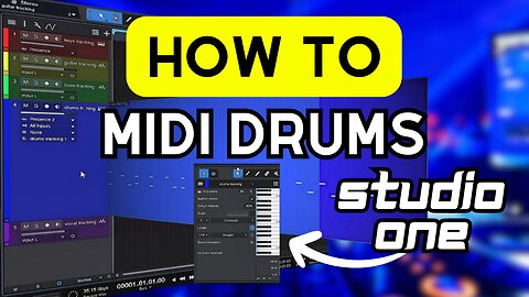 How to record Midi Drums in STUDIO ONE 6!