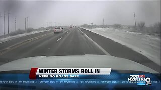 Winter weather could make for slick roads in Southern Arizona