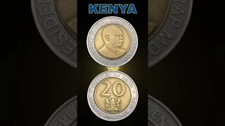 Kenya 20 shillings 1998.#shorts #coinnotesz