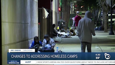 Changes to addressing homeless encampments