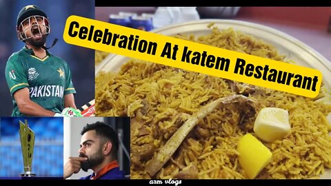 Celebration At Katem Restaurant | Icc Cricket 2021 | PAK VS IND, NZ