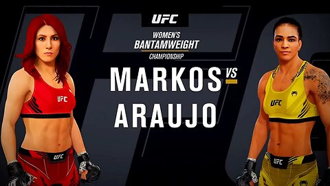 EA Sports UFC 4 Gameplay Viviane Araujo vs Randa Markos