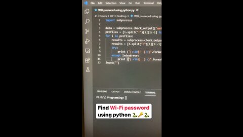 Crack WIFI Password using Python 🧑‍💻🧑‍💻🧑‍💻