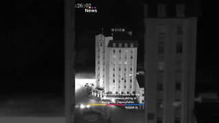 The moment Ukrainian HIMARS missiles hit the administration building of Energodar, Zaporizhzhia