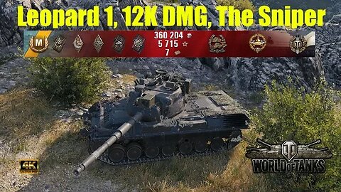 World of Tanks - Leopard 1 12K Damage, 7 Kills, Cliff