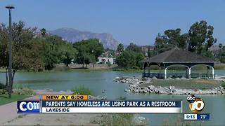 Parents say homeless are using park as restroom