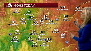 Flooding a possibility in the mountains today, cooler air for Denver