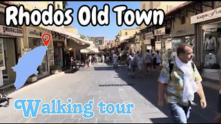 Rhodes Old Town Walking Tour - Main street to the fountain