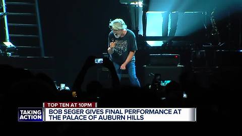 Bob Seger concert to be final show at Palace of Auburn Hills